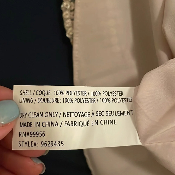 NWT SHOSHANNA Midnights Silver Tessa Sequin Dress Size 12 - Picture 10 of 11